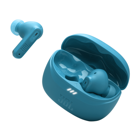 JBL Tune Beam 2 - Turquoise - True Wireless Noise Cancelling Earbuds - Detailshot 2